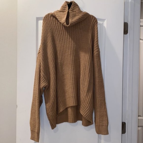 Free People Swim Too Deep Turtleneck Sweater - S - Picture 2 of 3